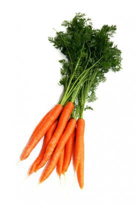 Un manojo de zanahorias