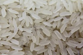 Muchos granosde arroz blanco