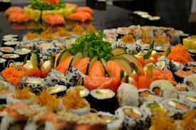 Sushi sin pescado crudo