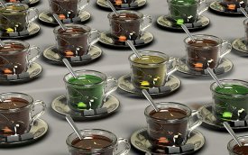 Varias tazas de té