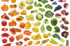 Colores de frutas y verduras