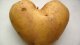 Una patata con forma de corazón