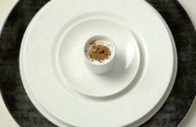 Cafe amargo con sabayon al ron